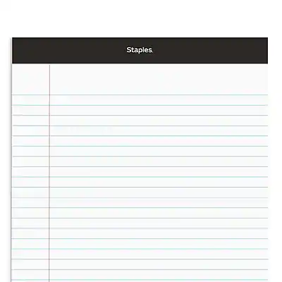 Paper Notepad Staples Staples Notepad, 8.5