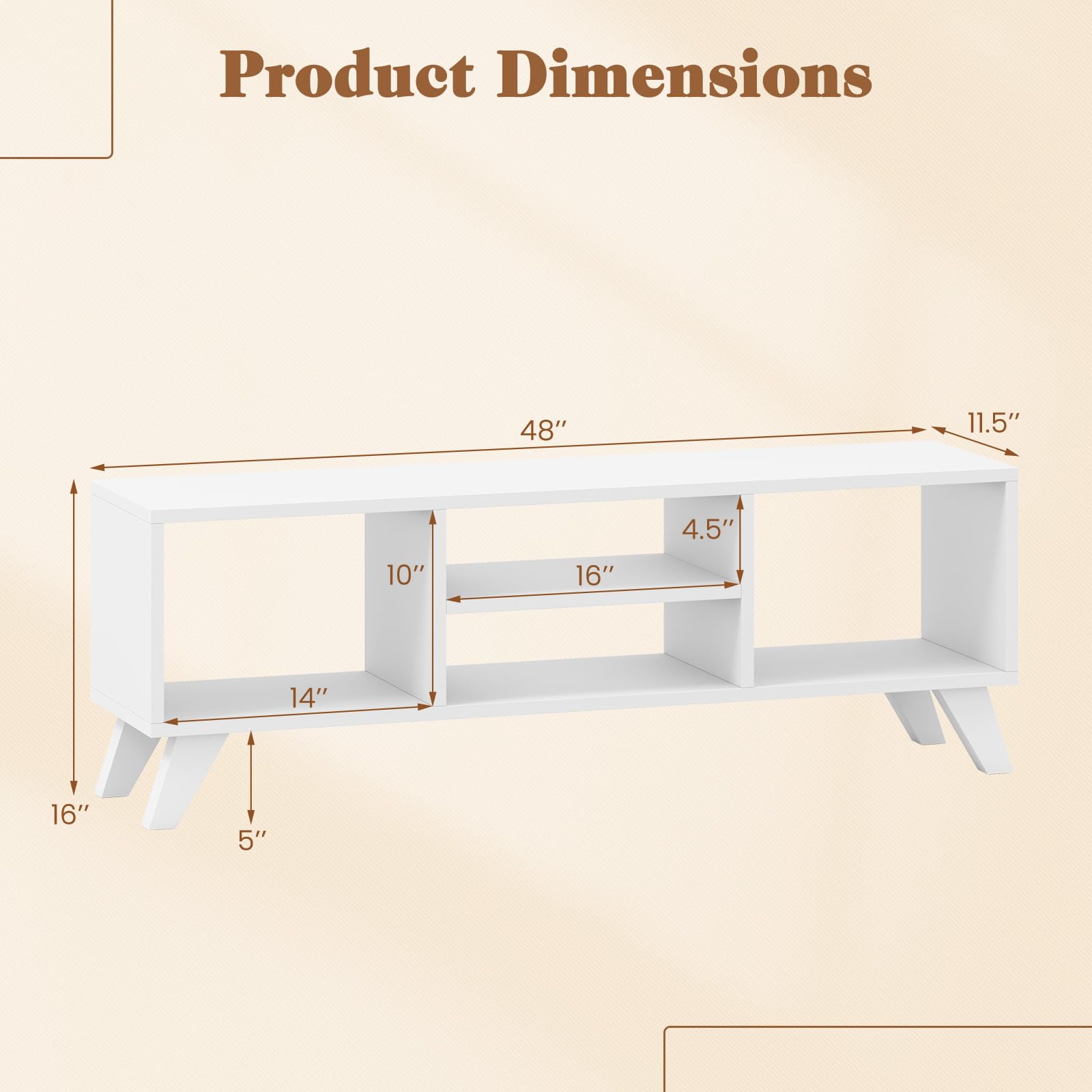 Product Dimensions: 48" x 11.5" x 10" x 16" x 4.5" x 14" x 16" x 5"