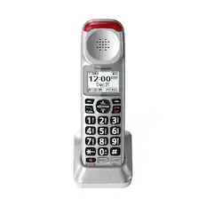 Panasonic ECO 1 1 III
12:00 AM Dec. 31
INTERCOM MENU
FLASH VOL . . . REDIAL CID - OFF
1 PL 2 ABC 3 DEF 4 : 5 JKL 6 7 0T 8 TUV 9 NCK2 *^ 0 #
BOOST SLOW SP-PHONE TALK