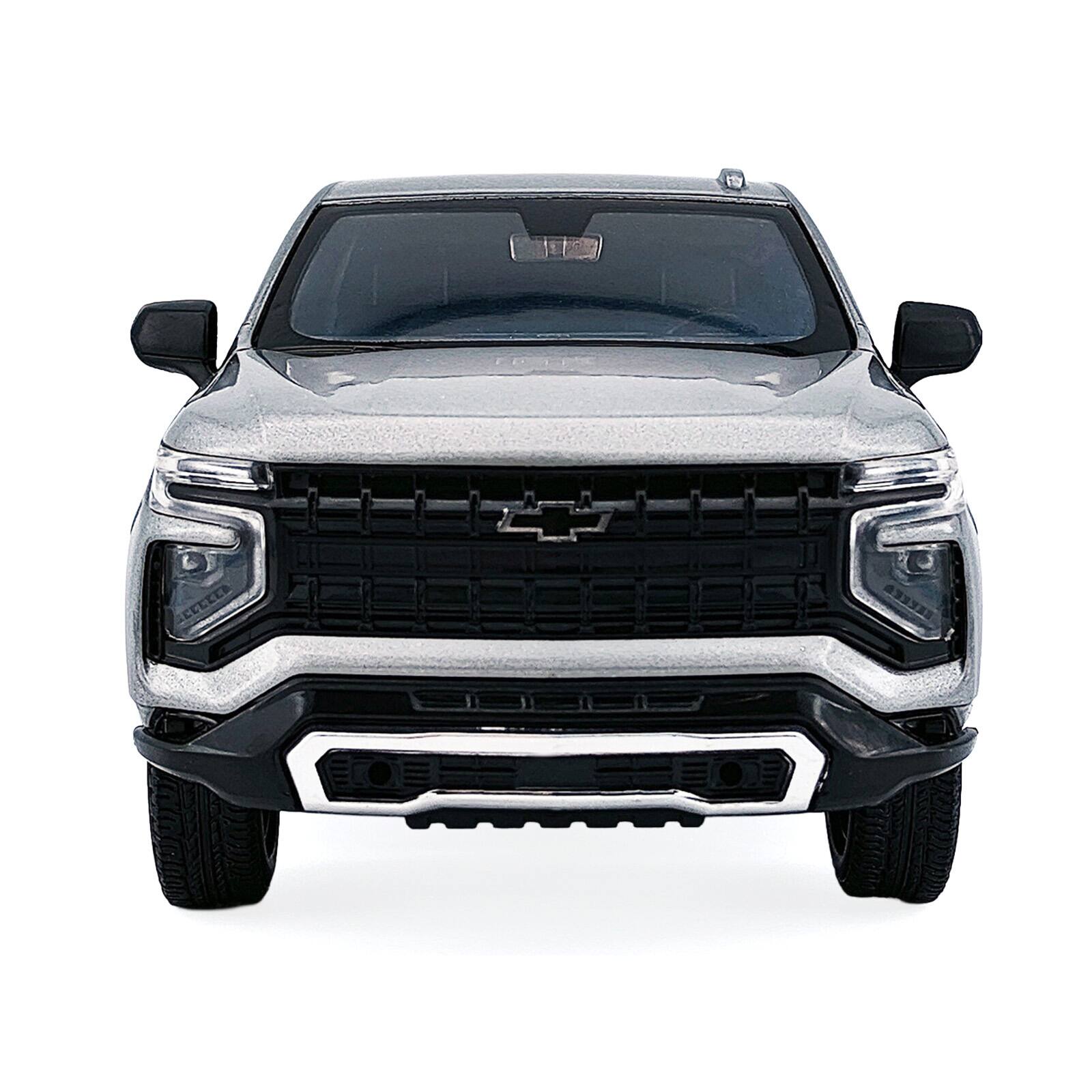 Alt View 3. Motormax - 2025 Chevrolet Tahoe PPV Silver Metallic "Custom Builder's Kit" Series 1/24 Diecast Model Car by Motormax.