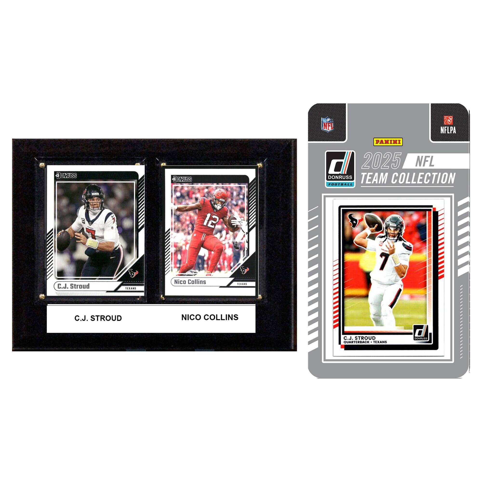 6" x 8" Player Plaque & 2025 Team Trading Card Set