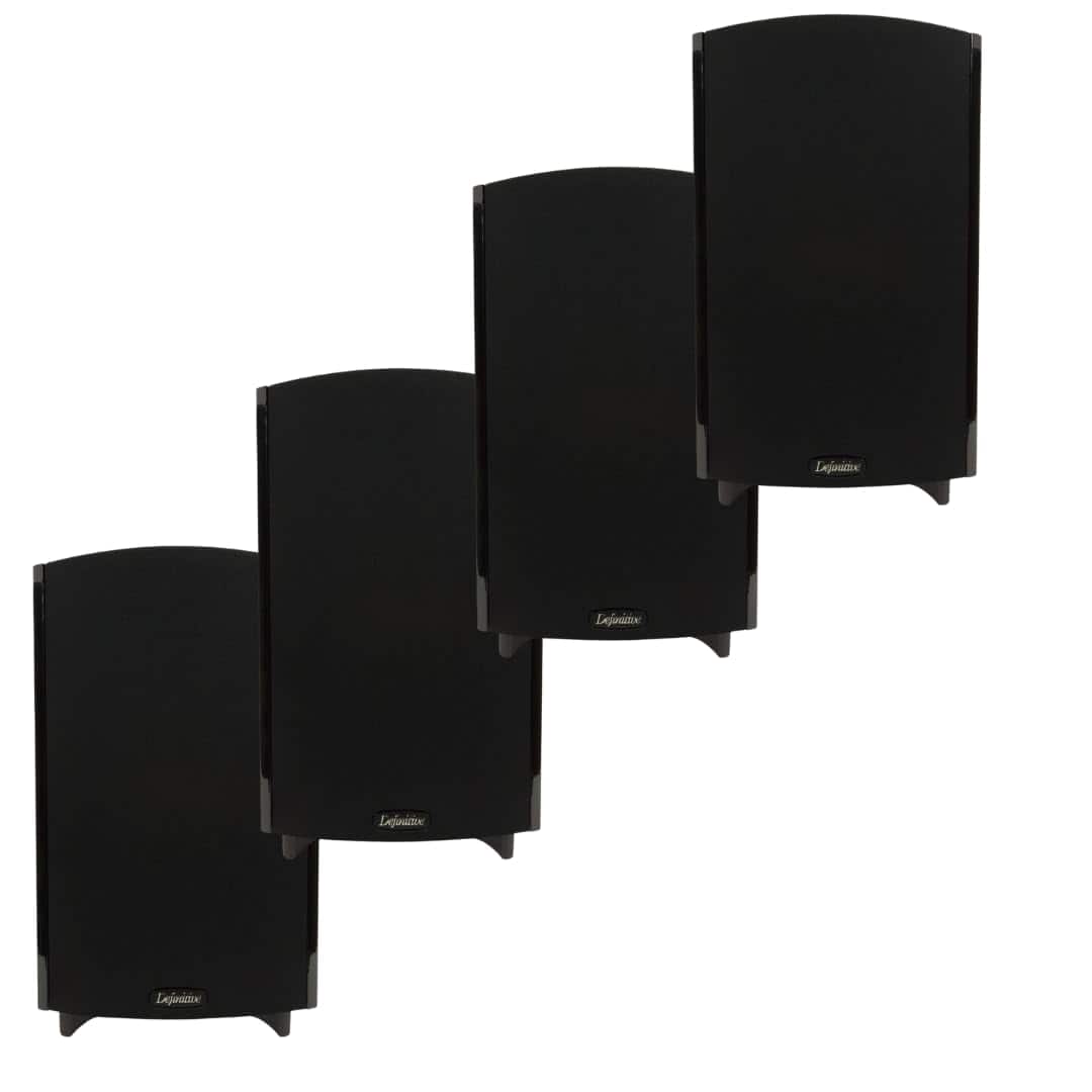 Definitive Technology - ProMonitor 1000 Bookshelf Speakers | 4 Speakers, 2 Pairs - Black