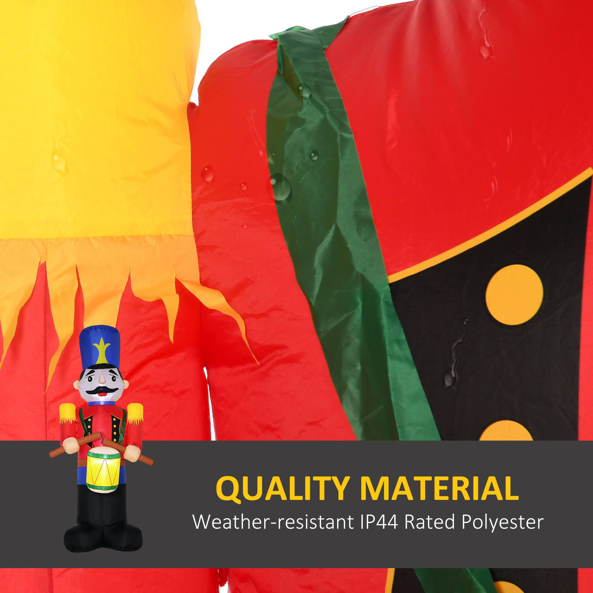 QUALITY MATERIAL  
Weather-resistant IP44 Rated Polyester