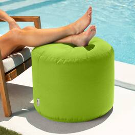 Jaxx - Spring Indoor / Outdoor Bean Bag Pouf Ottoman - Lime