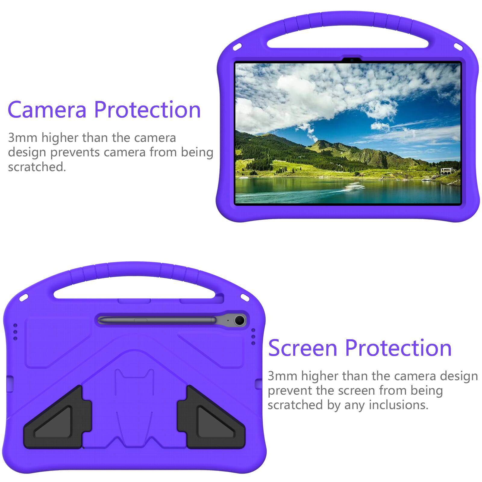 Camera Protection  
3mm higher than the camera design prevents camera from being scratched.  

Screen Protection  
3mm higher than the camera design prevent the screen from being scratched by any inclusions.