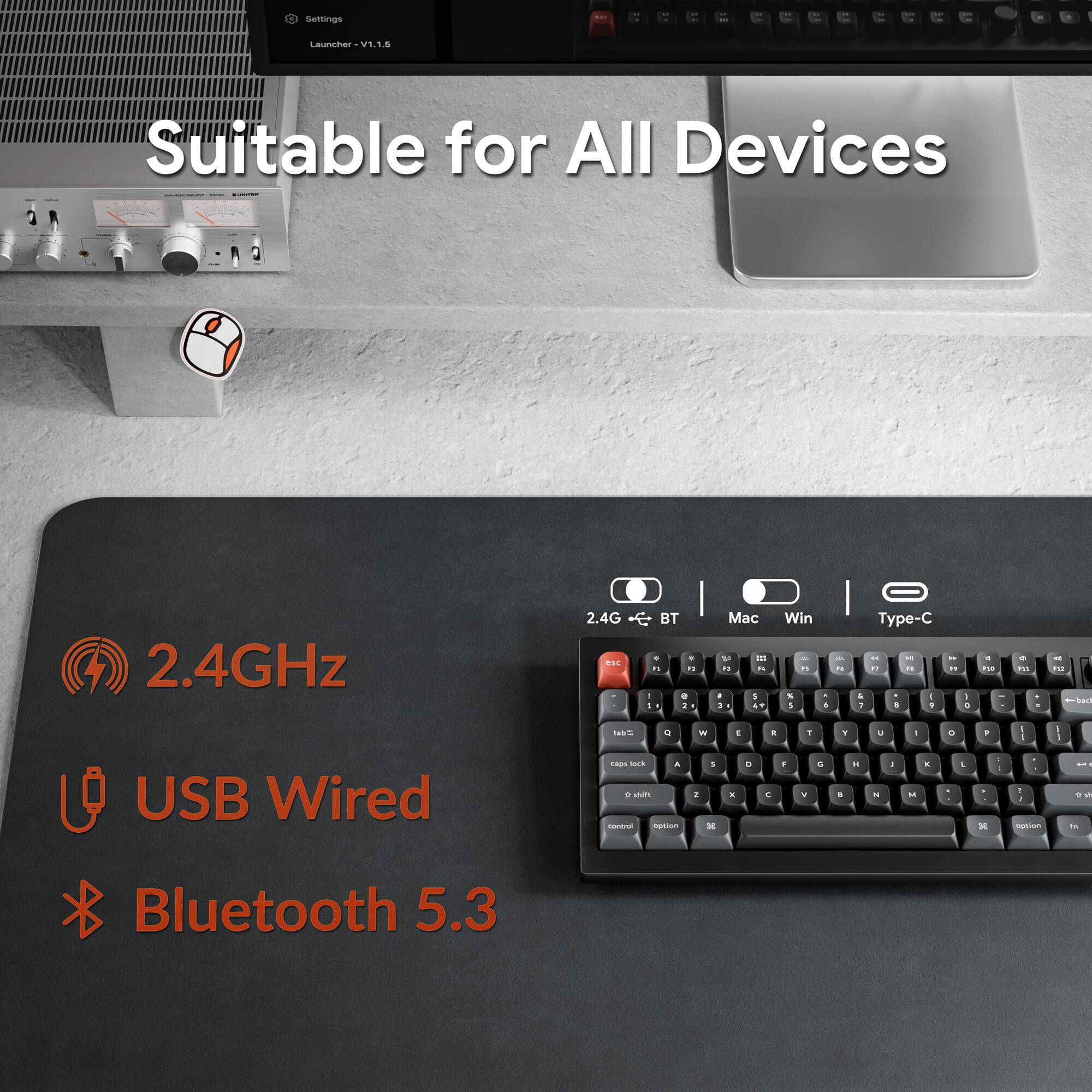 Samtinas - Launcher V1.15  
Suitable for All Devices  
2.4GHz  
USB Wired  
Bluetooth 5.3
