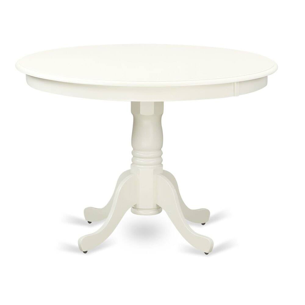 Angle. East West Furniture - 3 Piece Dining Table Set - White.