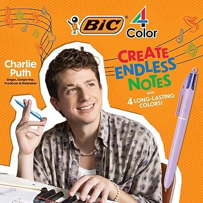 Charlie Puth  
Singer, Songwriter, Producer & Notetaker  

Bic Color  
Create Endless Notes with 4 Long-Lasting Colors!