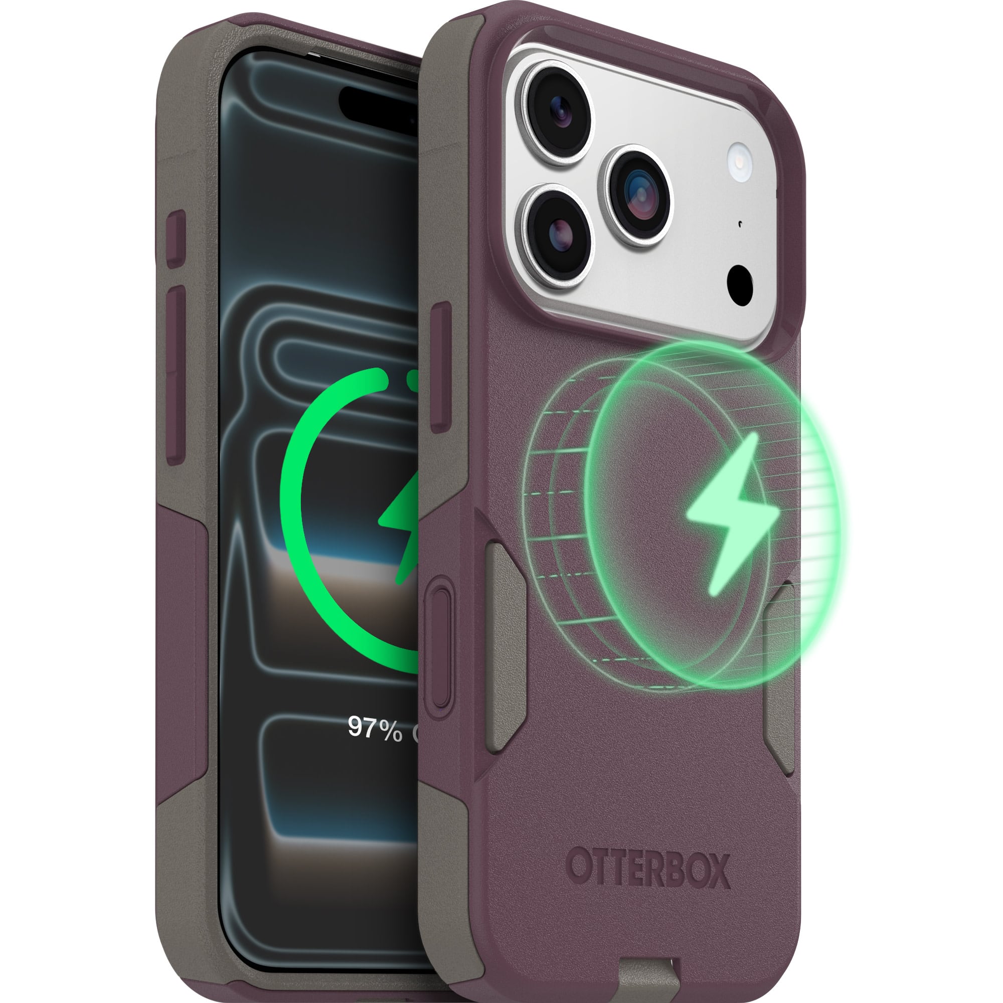 OtterBox - Commuter Series Hard Shell for Apple iPhone 17 Pro - Purple-ish on Purpose