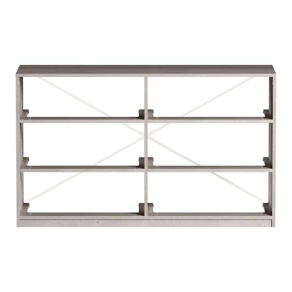 Alt View 7. Techni Home - 6-Drawer Dresser with Large Fabric Drawers, Grey - Gray.