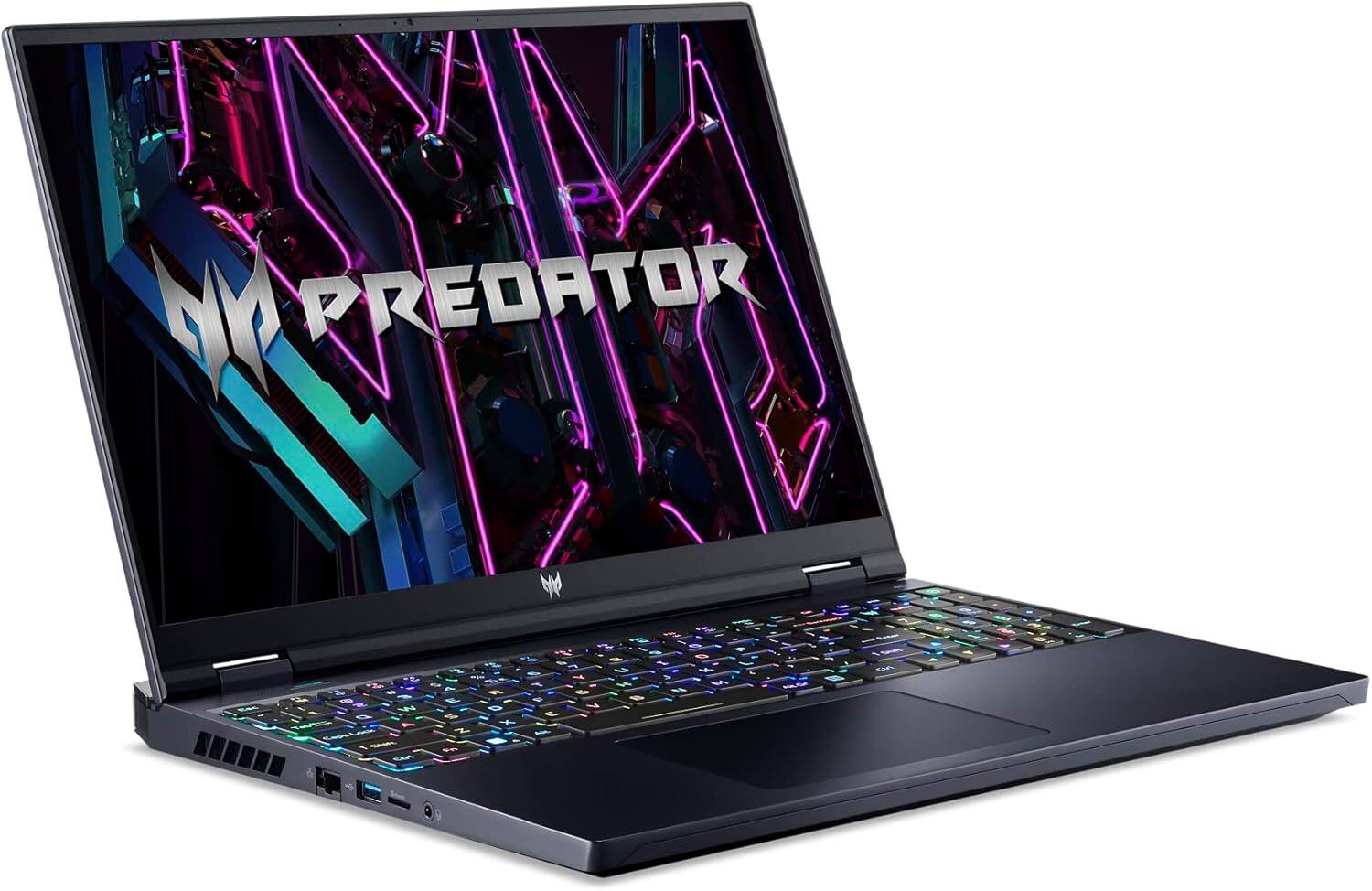 Angle. Acer - Predator Helios 16 Gaming Notebook Intel Core i7-14700HX 2.10 GHz 16 GB RAM 1 TB SSD - PH16-72-77KA - Black.