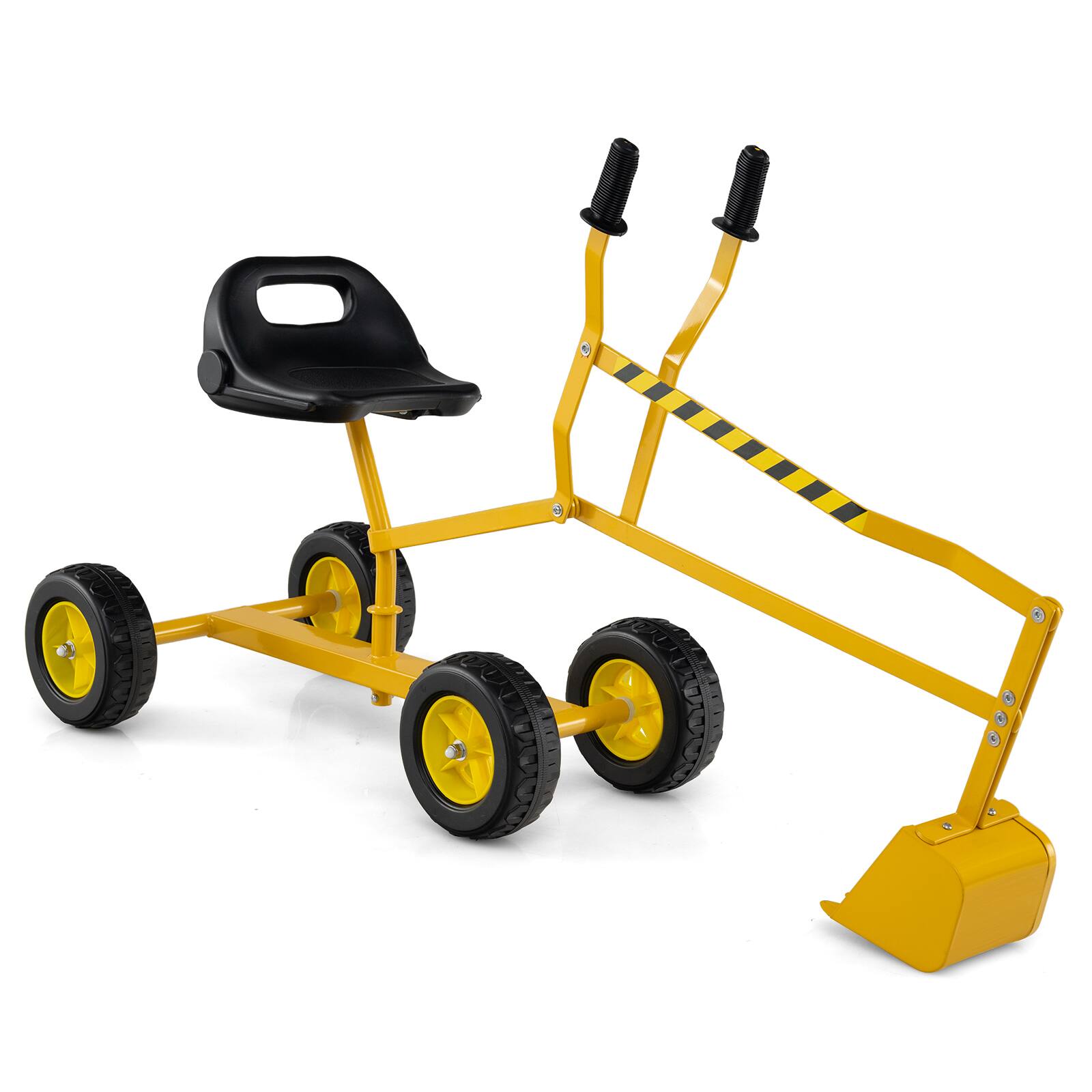 Alt View 9. Gymax - Gymax Sand Digger for Kids w/2-Handed Controls Flexible Shovel 360° Rotatable Function Yellow - Yellow.