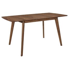Coaster Co. of America - Alfredo 63-inch Extension Leaf Dining Table Natural Walnut - Brown