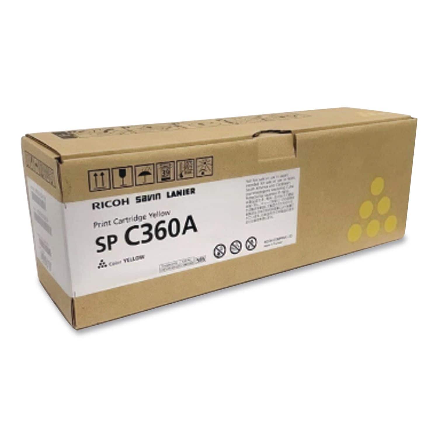 Ricoh - REMOVE - 408183 Toner, 1,500 Page-Yield, Yellow