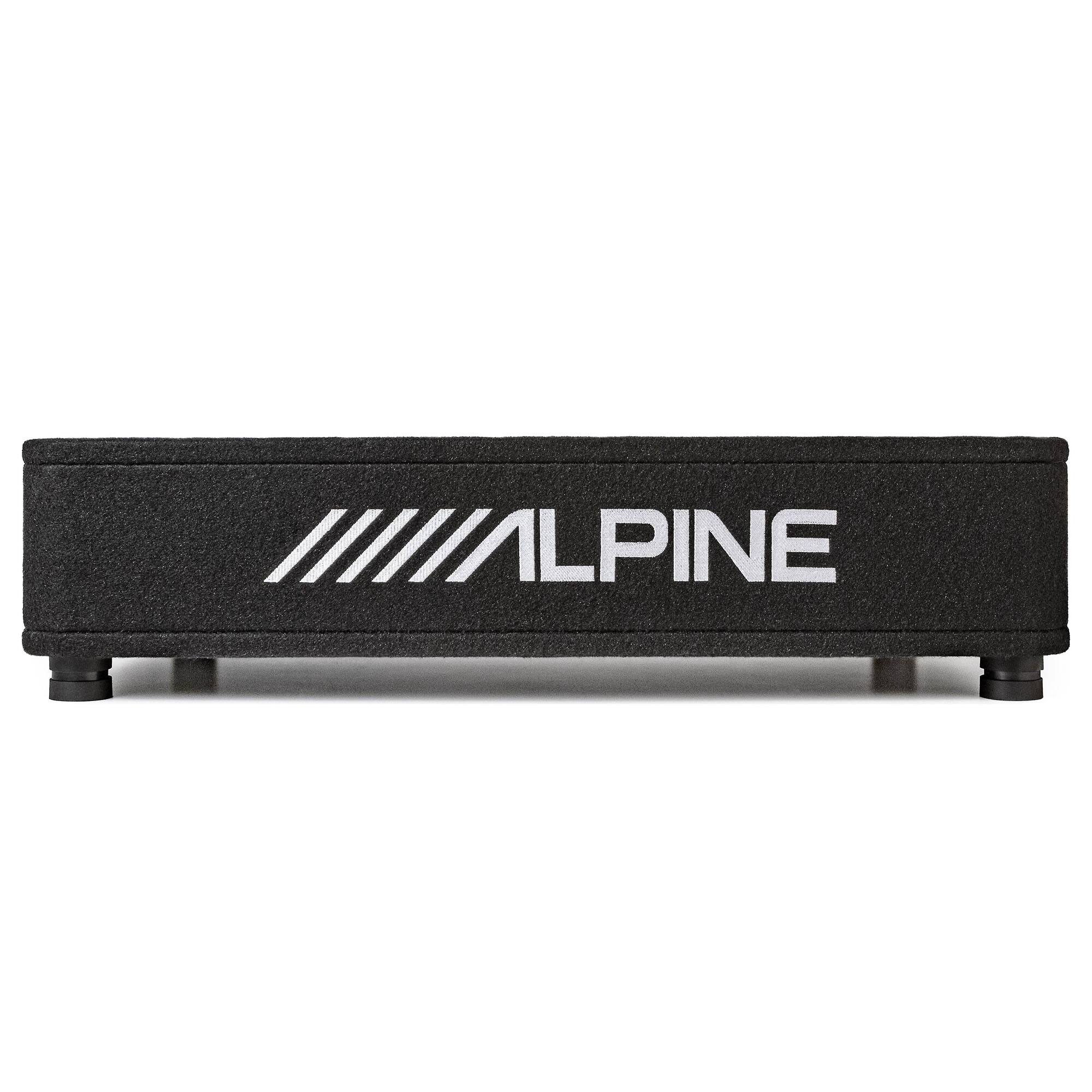 Alt View 3. Alpine - Alpine RS-SB12 12" Alpine Halo R-Series "R2" Preloaded Subwoofer Enclosure - Black/Gray.