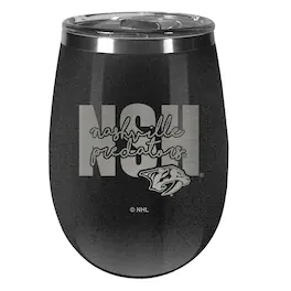 Great American Products - Nashville Predators 10oz. Onyx Wine Tumbler - Multicolor
