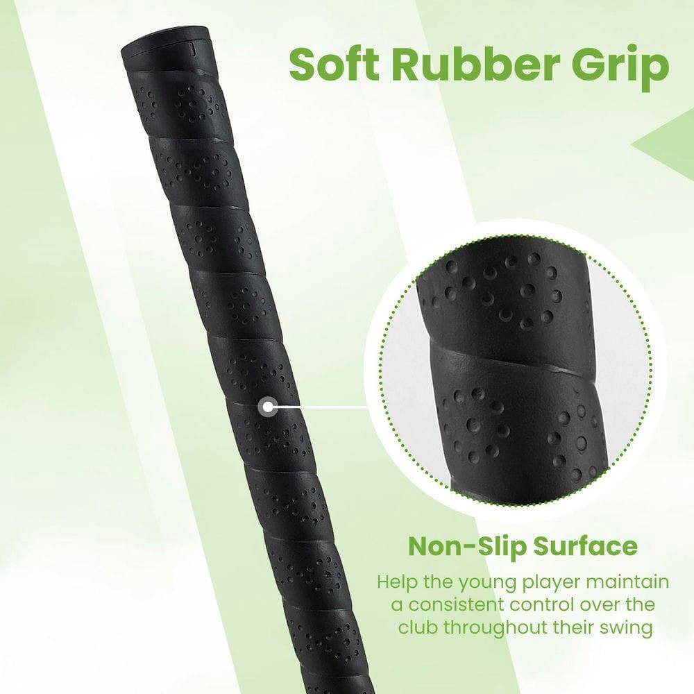 Soft Rubber Grip  
Non-Slip Surface  
Help the young player maintain a consistent control over the club throughout their swing