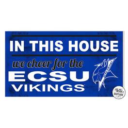Jardine - ECSU Vikings 11'' x 20'' Indoor/Outdoor In This House Sign - Blue