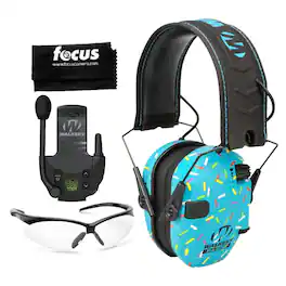 Walkers - Walker's Razor Digital Ear Muffs ( Sprinkles) Bundle with Accessories - Blue