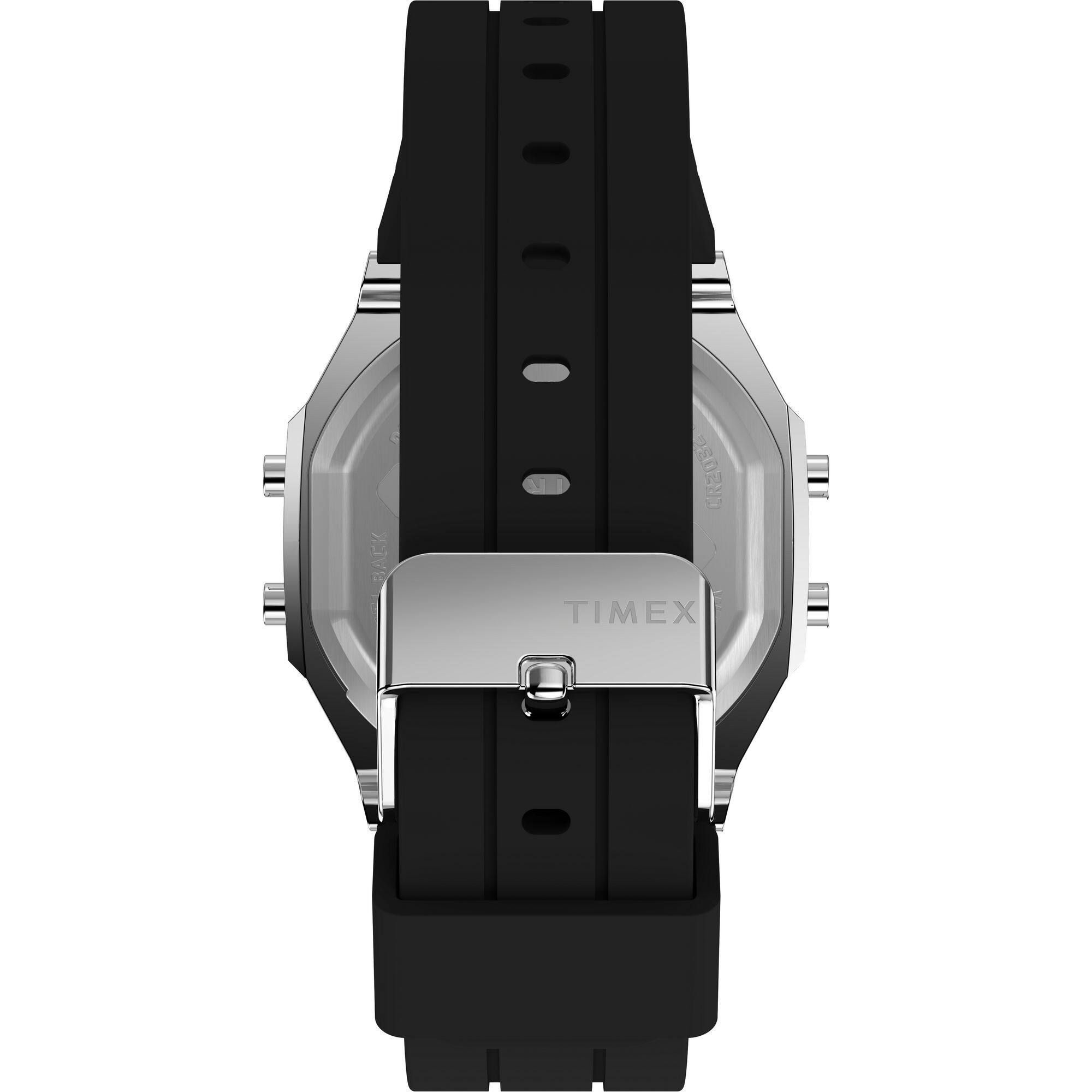 Timex Unisex Activity Tracker 40mm Watch Red Strap Digital Dial Red