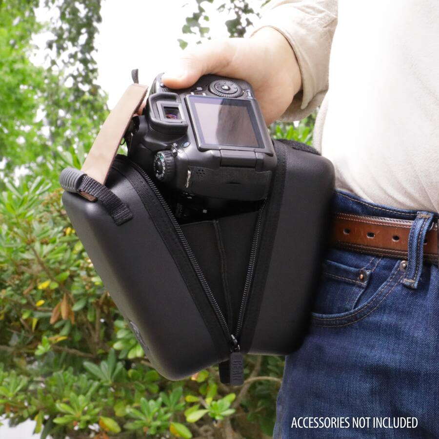 Hard Shell Camera Lens Case USA Gear Quick Access DSLR Hard Shell Camera Case w/ Accessory Storage ...