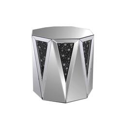 Manhattan Lane - End Table With Octagonal Mirrored Top - Clear
