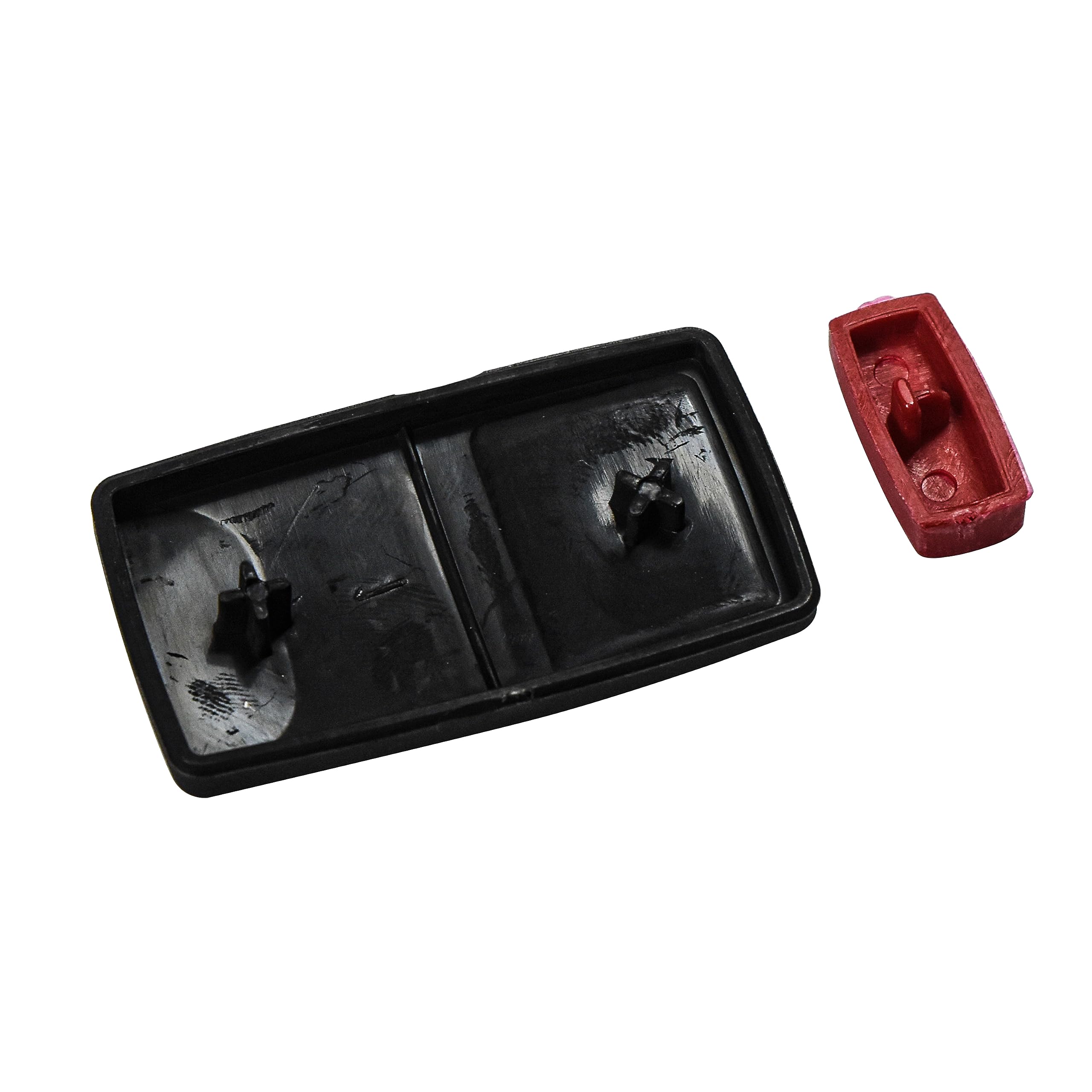 Alt View 3. HQRP - Key Fob Button Pad Insert - 2 Buttons + Panic for Seat Ibiza 2002-2006 Folding Flip Remote - Black.