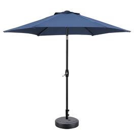 Ainfox - 9ft Patio Umbrella With Argyle umbrella base - Coffee