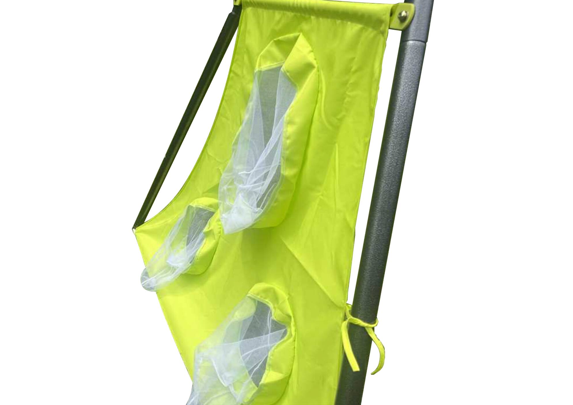 Alt View 4. Siljoy - 6‑in‑1 Blue & Green Swing Set with Net Swing, Slide, Hoop, 440lb Capacity, for Age 3+ Outdoor Play - Green.