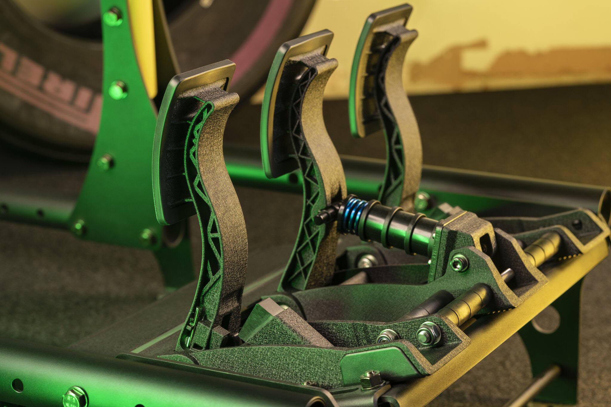 Left. Fanatec - CSL Elite Sim Racing Pedals V2 – Load Cell Brake (90kg) – PC (PS5, PS4 & Xbox via Wheel Base).