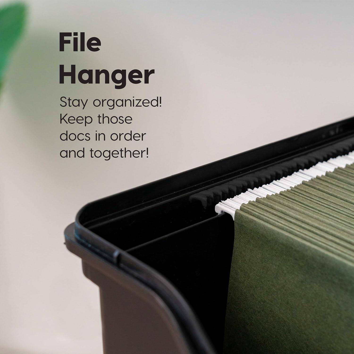 File Hanger  
Stay organized!  
Keep those docs in order and together!