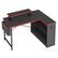 Alt View 11. Bestier - 42inch Small Gaming L-Shaped Desk with Monitor Stand Storage Shelves Fabric Bag - Black.