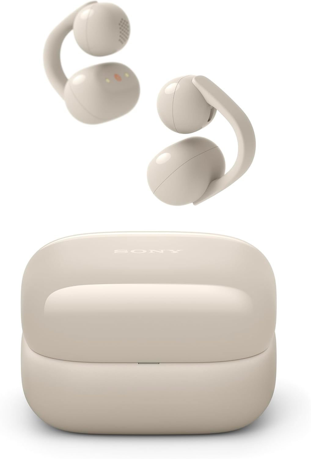 Back. Sony - LinkBuds Clip Truly Wireless Open Earbuds - WFLC900/C + Extra Earbud Tips Bundle.