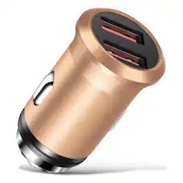 Kitcheniva - USB Car Charger Adapter For Samsung Galaxy S8 S9 S10 S20 & Ultra Note 20 & 10 Gold 2 Pack