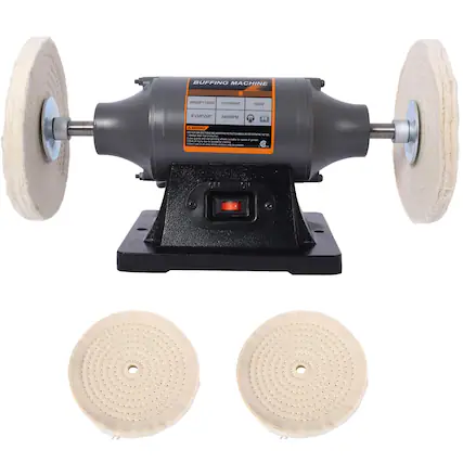 BUFFING MACHINE
W65FP173365
110V/60Hz
550W
6" x 3/8" x 1/2"
3450 RPM
WARNING:
DO NOT OPERATE WITHOUT DISCS ATTACHED.
DO NOT OPERATE WITHOUT DISCS ATTACHED.
DO NOT OPERATE WITHOUT DISCS ATTACHED.
DO NOT OPERATE WITHOUT DISCS ATTACHED.
DO NOT OPERATE WITHOUT DISCS ATTACHED.
DO NOT OPERATE WITHOUT DISCS ATTACHED.
DO NOT OPERATE WITHOUT DISCS ATTACHED.
DO NOT OPERATE WITHOUT DISCS ATTACHED.
DO NOT OPERATE WITHOUT DISCS ATTACHED.
DO NOT OPERATE WITHOUT DISCS ATTACHED.
DO NOT OPERATE WITHOUT DISCS ATTACHED.
DO NOT OPERATE WITHOUT DISCS ATTACHED.
DO NOT OPERATE WITHOUT DISCS ATTACHED.
DO NOT OPERATE WITHOUT DISCS ATTACHED.
DO NOT OPERATE WITHOUT DISCS ATTACHED.
DO NOT OPERATE WITHOUT DISCS ATTACHED.
DO NOT OPERATE WITHOUT DISCS ATTACHED.
DO NOT OPERATE WITHOUT DISCS ATTACHED.
DO NOT OPERATE WITHOUT