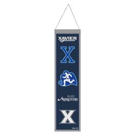 WinCraft - Xavier Musketeers 8" x 32" Wool Evolution Banner - Multicolor