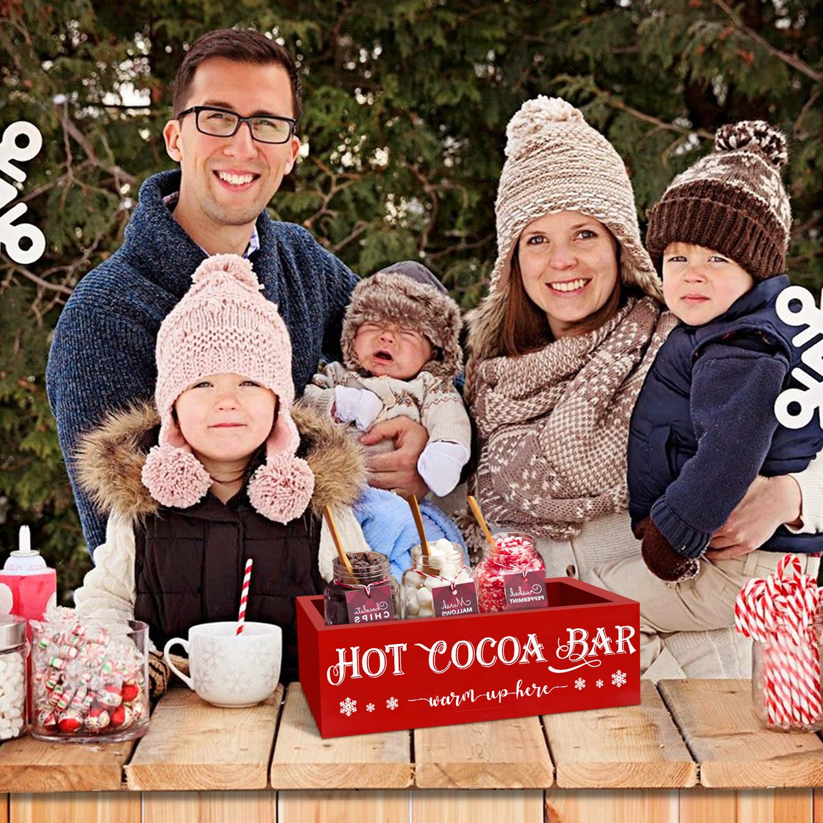 9 6 9 6  
Crahel MMarh PPFERMINT  
Chasea MALLOWS  
CHIPS  
COCOA B BAR  
HOT  
warm-up-here  
warm up here