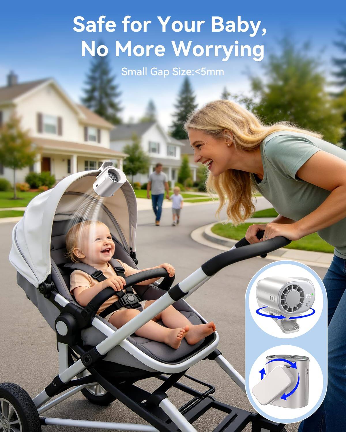 Safe for Your Baby, No More Worrying  
Small Gap Size: <5mm
