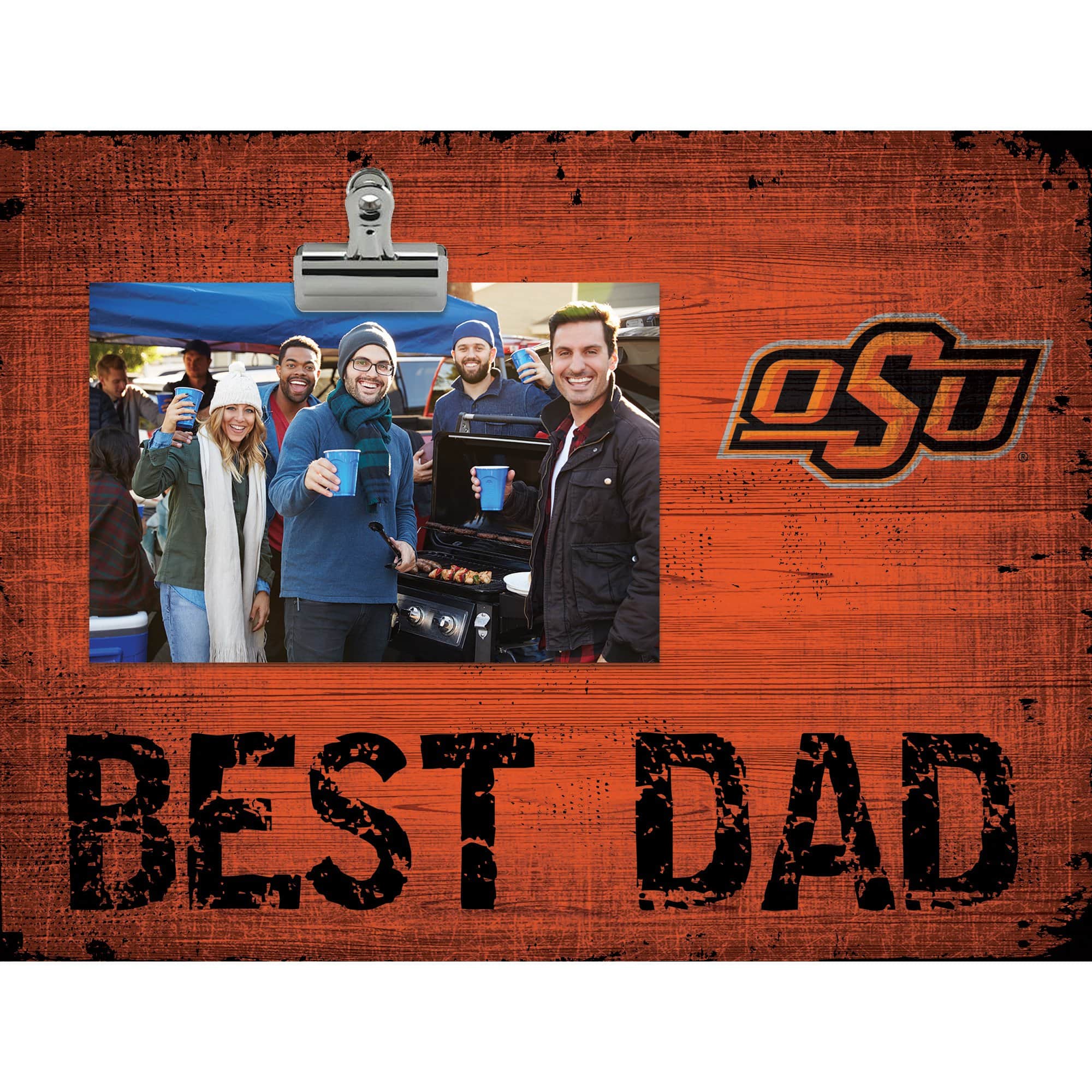 Fan Creations - Oklahoma State Cowboys 8'' x 10.5'' Best Dad Clip Frame - Multicolor price history on PriceWatchPro
