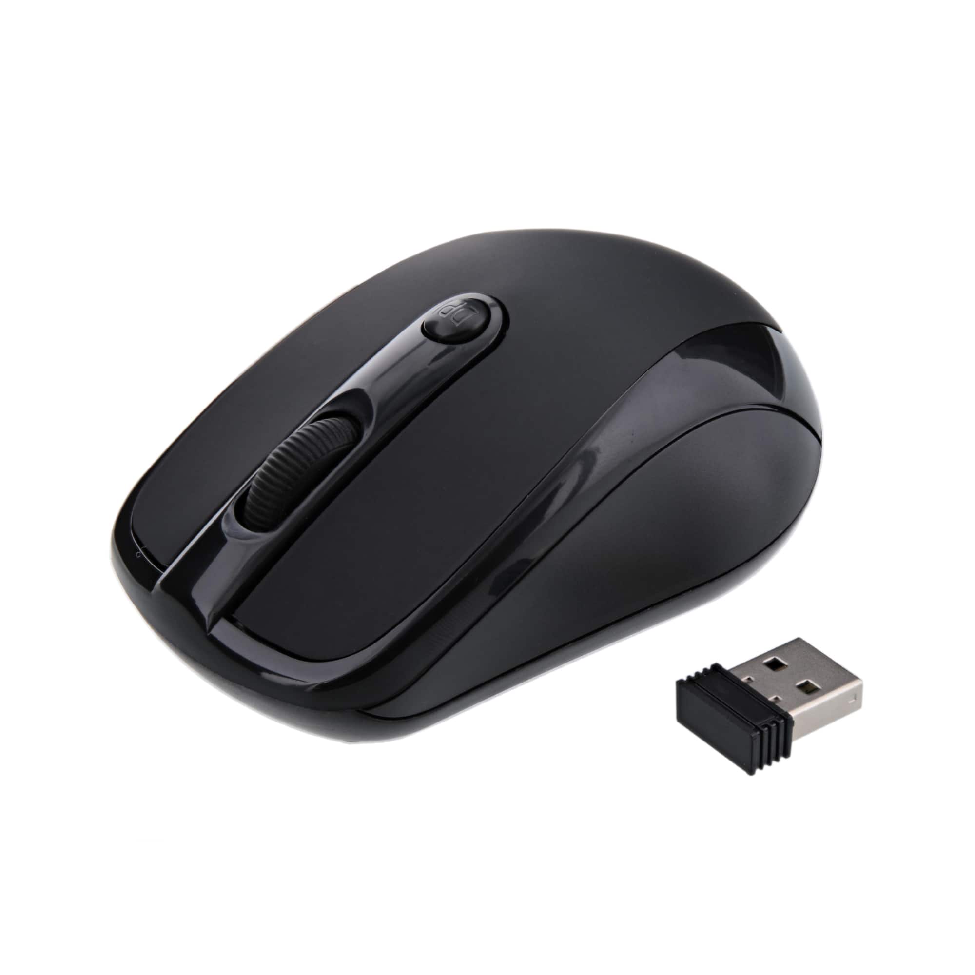 Xtreme - 3 Button 2.4GHz Opitcal Mouse Wireless w/ Nano Receiver - Wireless - Black