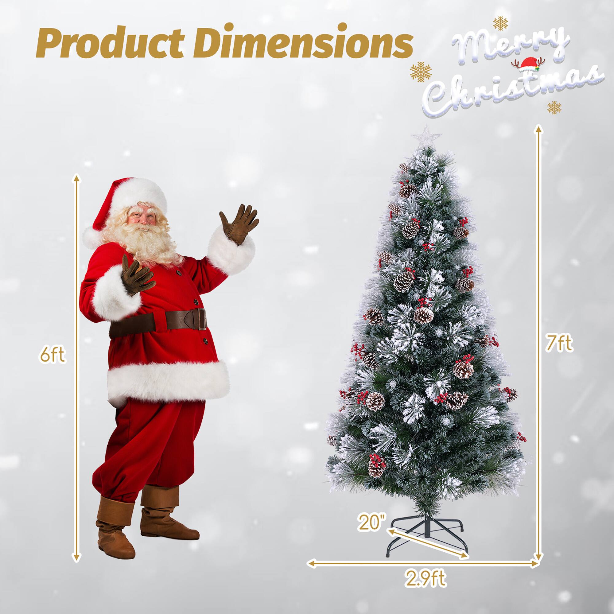 Product Dimensions  
Merry Christmas  

6ft  
7ft  
20"  
2.9ft