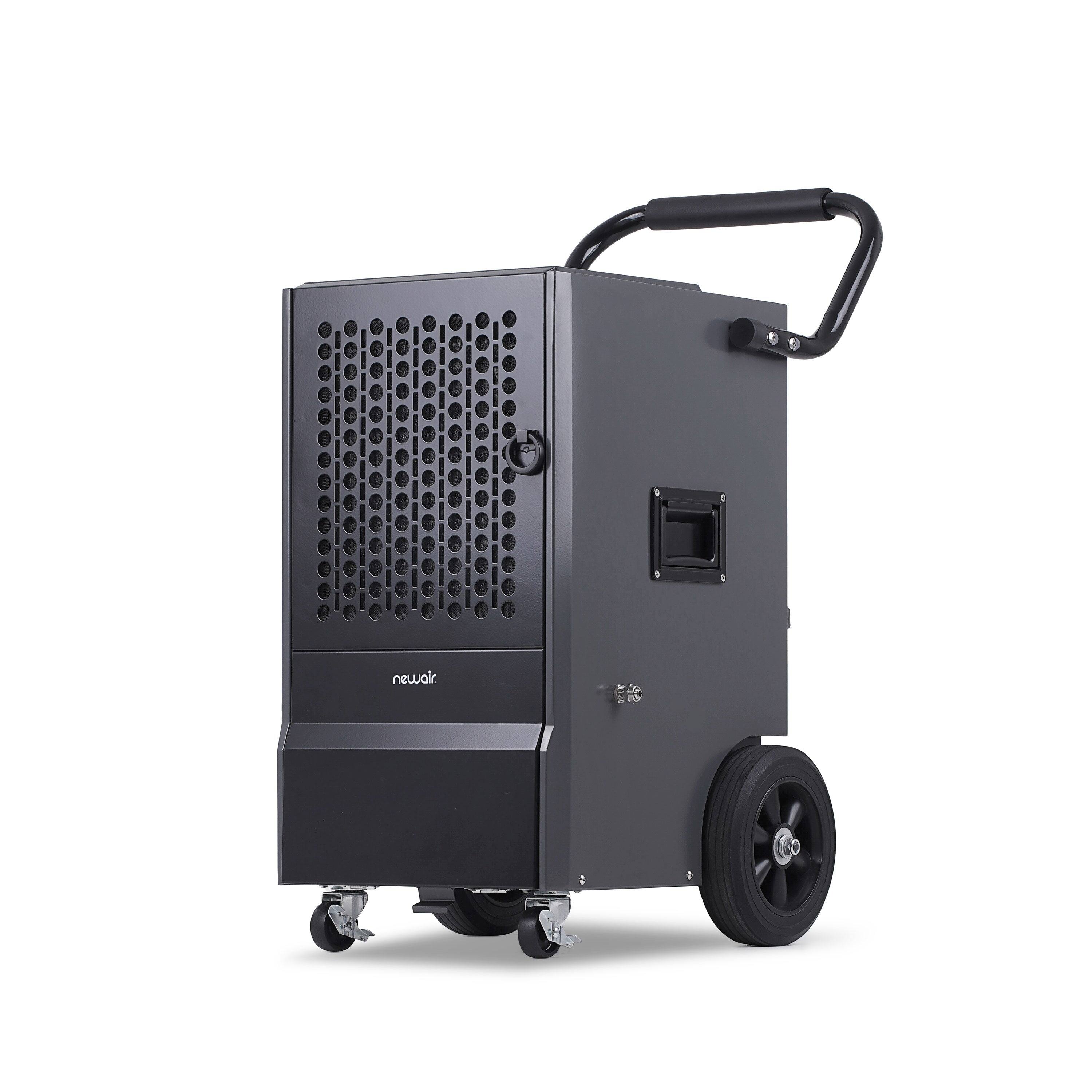 Alt View 8. NewAir - Newair 160 Pints Commercial Dehumidifier with Pump - Gray/Black.