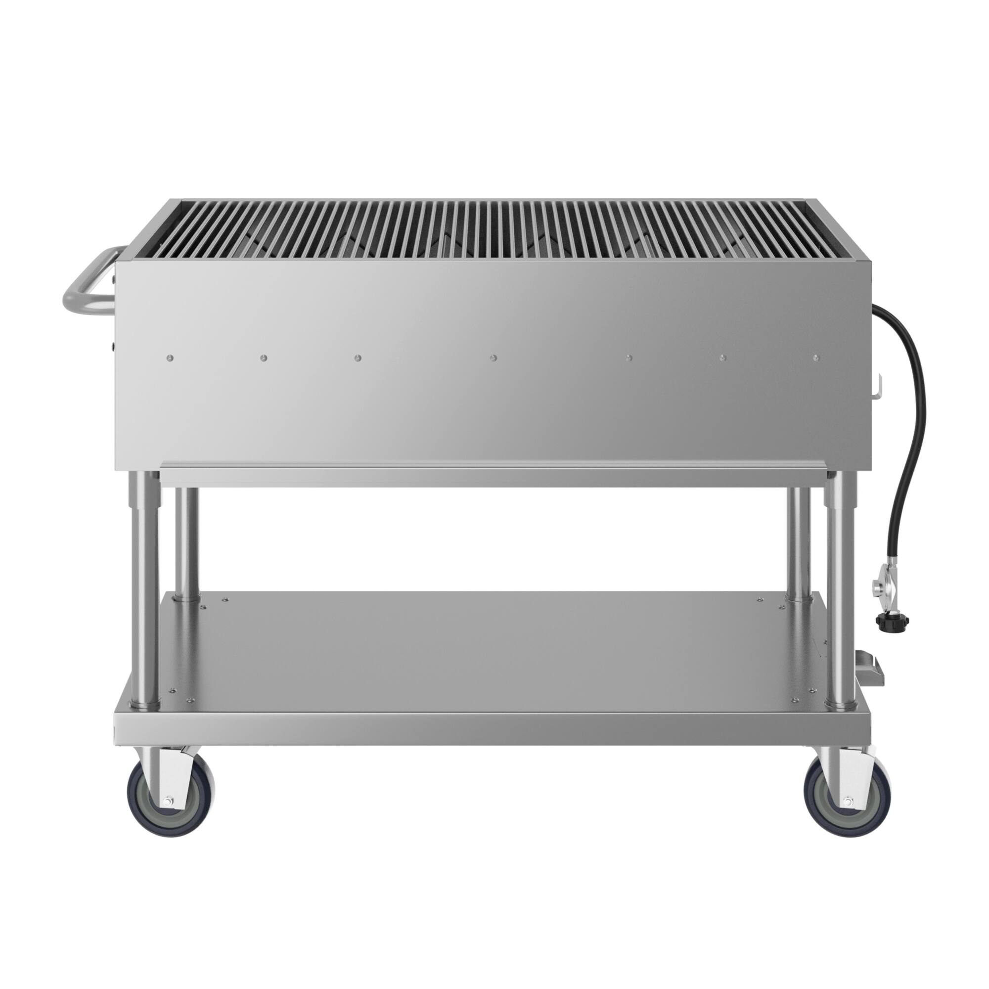 Alt View 2. Koolmore - 48 in. Commercial Mobile Outdoor Grill Stainless Steel, ETL Listed in Stainless-Steel (KM-CGM-48) - Stainless Steel.