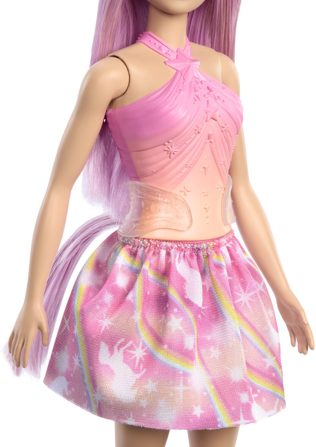 Alt View 2. Mattel - Mattel - Barbie Unicorn Doll With Pink Hair, Ombre Outfit And Unicorn Accessories   - Collectibles - Multicolor.