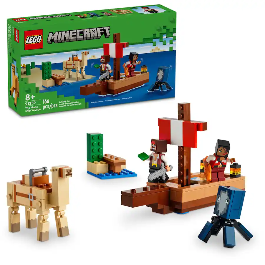LEGO Minecraft The Pirate Ship Voyage Boat Toy Playset 21259 6470604 ...