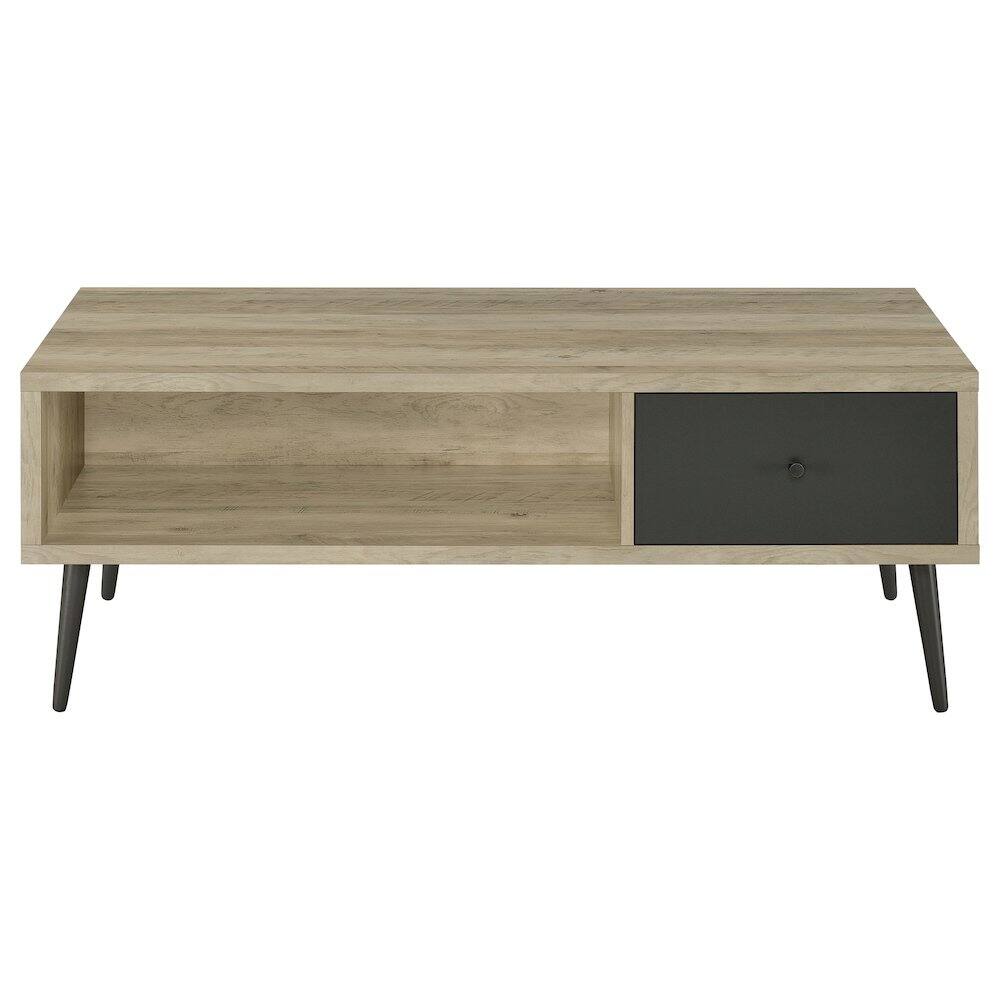 Alt View 4. Coaster Co. of America - Welsh 1-drawer Engineered Wood Coffee Table Antique Pine - Brown.