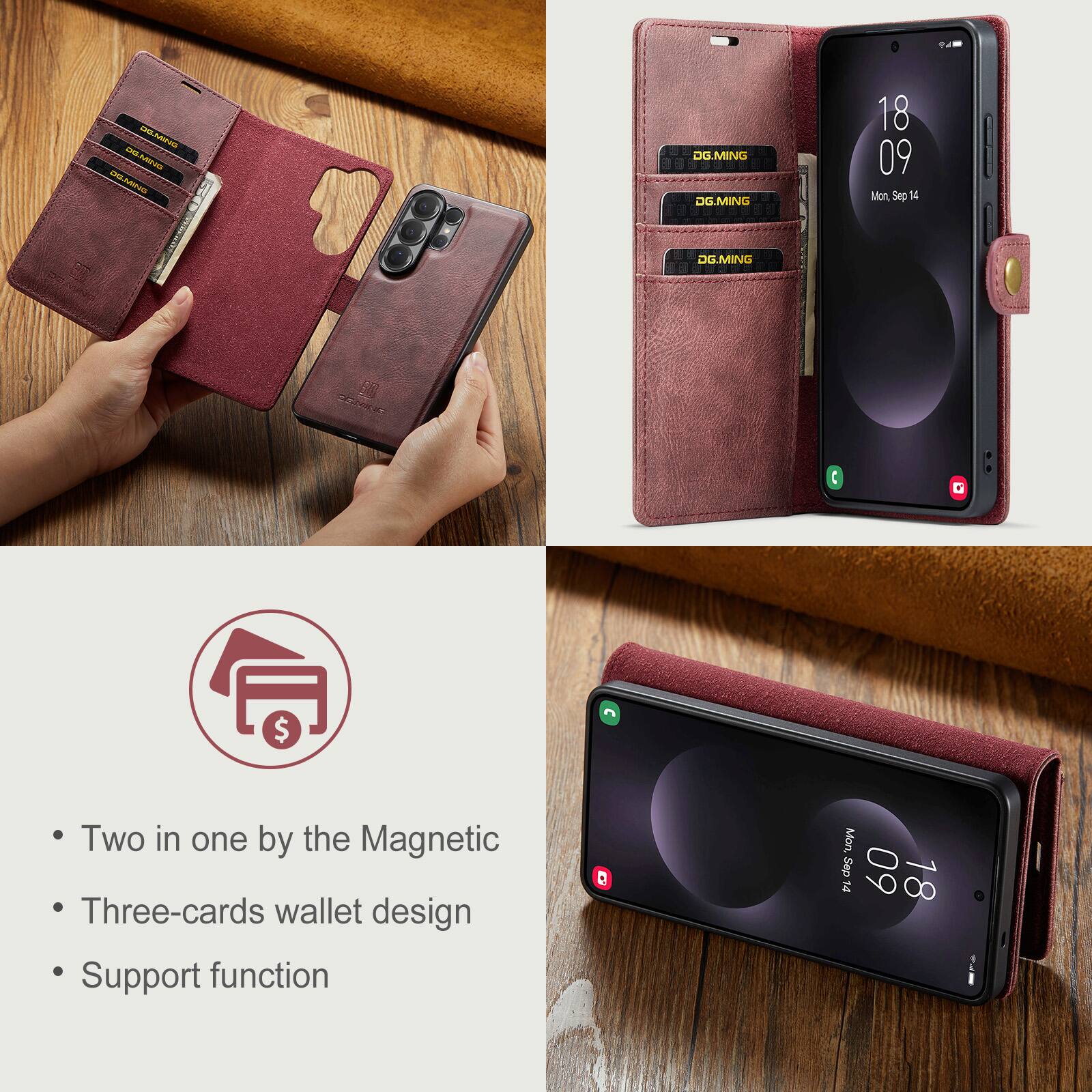DG.MING - DG.MING DG.MING DG.MING

18 09 Mon, Sep 14

DG.MING

Two in one by the Magnetic Three-cards wallet design Support function
