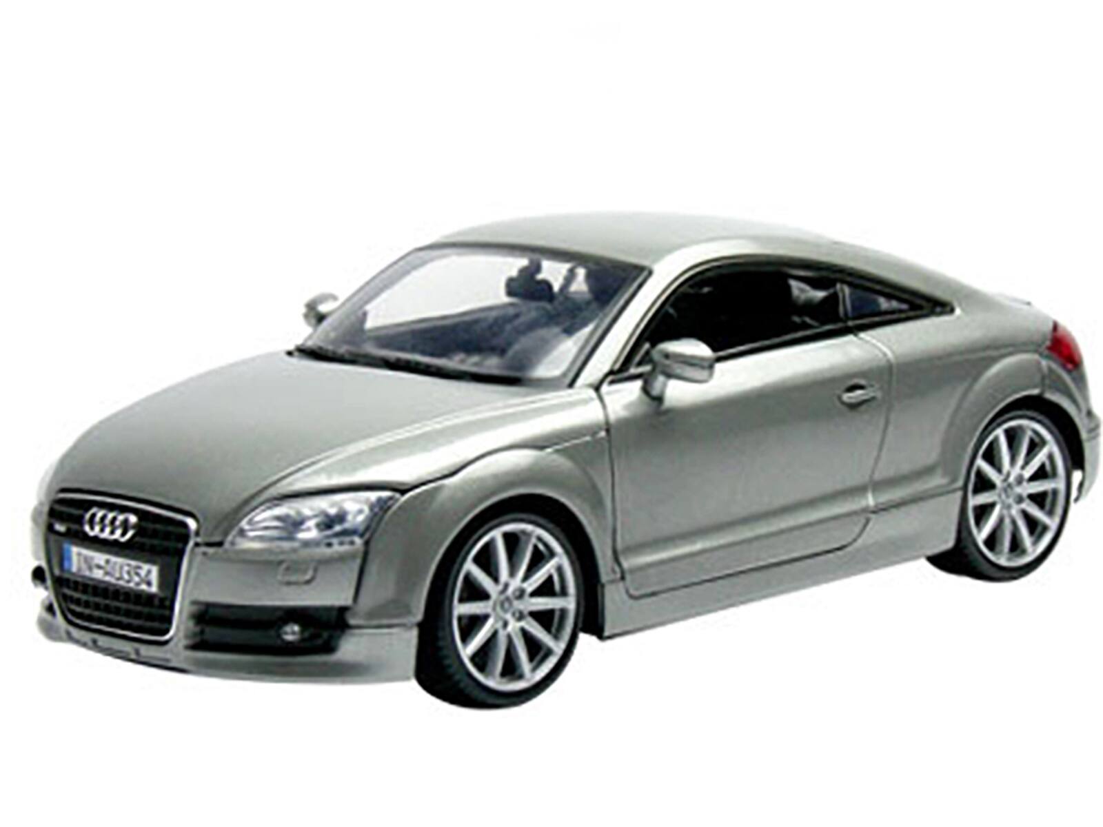 Alt View 1. Motormax - 2007 Audi TT Coupe Grey 1/18 Diecast Car Model by Motormax.