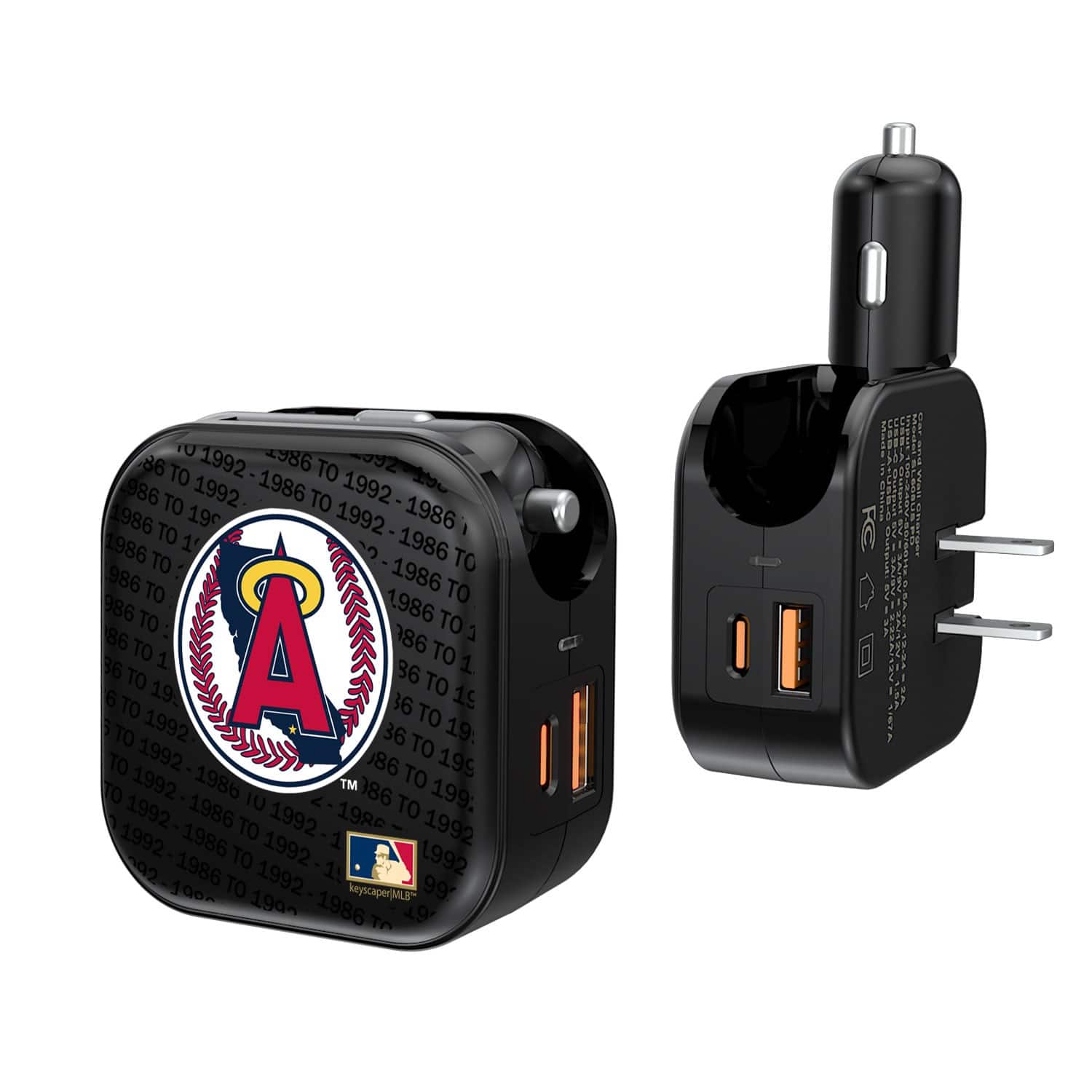 Keyscaper - Los Angeles Angels Team Dual Port USB Car & Home Charger - Multicolor price history on PriceWatchPro