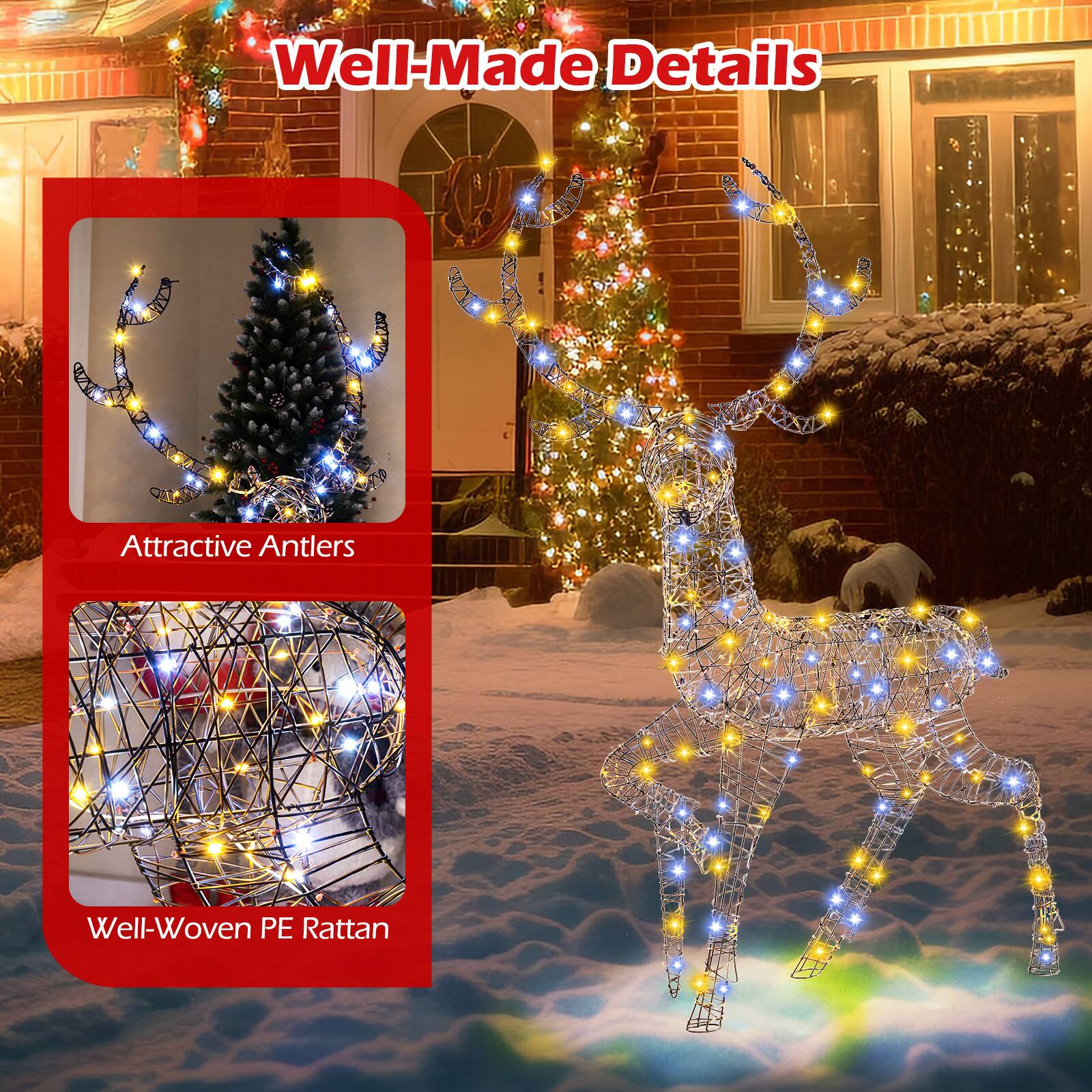 Well-Made Details

Attractive Antlers

Well-Woven PE Rattan